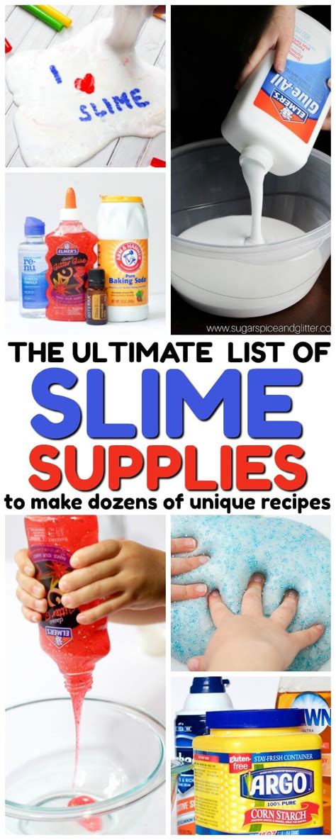 The Ultimate List of Slime Supplies (to make hundreds of recipes!)