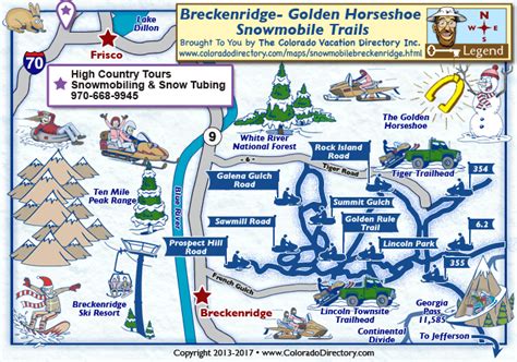 Breckenridge Snowmobile Trails Map | Colorado Vacation Directory