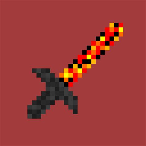 Magma Sword : r/PixelArt