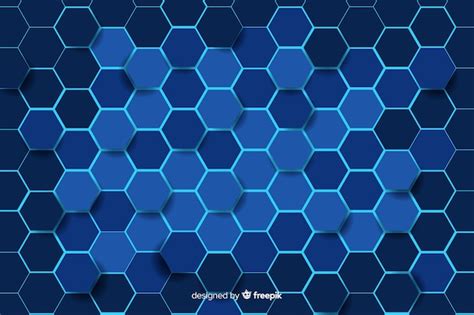 Free Vector | Technological honeycomb pattern background