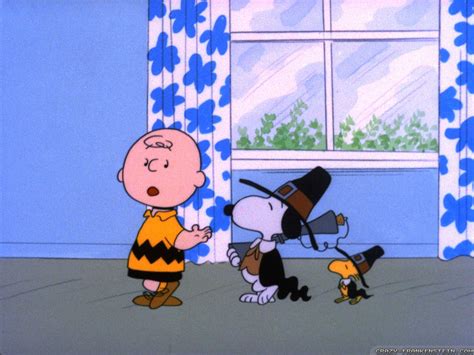 Charlie Brown Thanksgiving Wallpaper with Snoopy and Charlie
