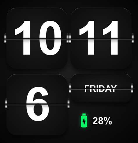 Flip Clock - widgetopia homescreen widgets for iPhone / iPad / Android