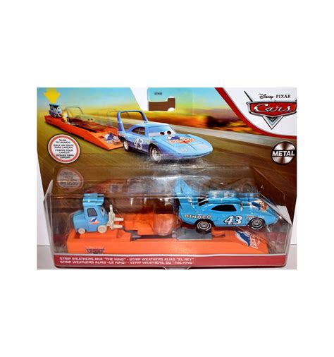 Diseny CARS - The King Plymouth Superbird and Pit Crew set - Global Diecast Direct