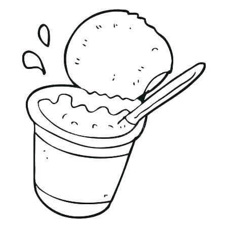 Outline Yogurt Clipart Black And White - Rwanda 24