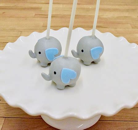 Elephant Cake Pops (6) | sugarbabiesbakeshop