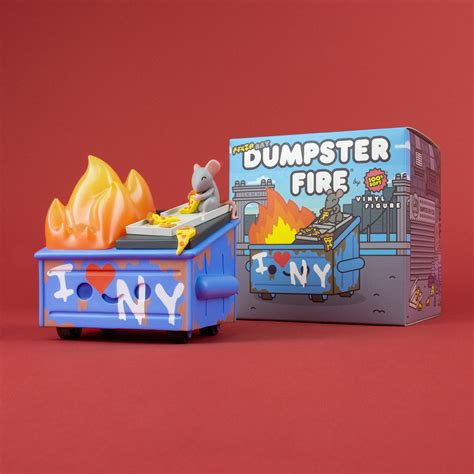 Dumpster Fire - Pizza Rat Vinyl Figure - 100% Soft