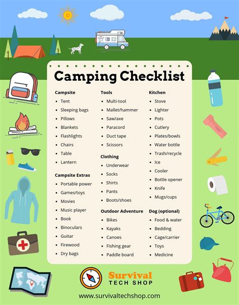 Camping Checklist: 151 Items To Pack (That You Can’t Forget!) | Camping checklist, Travel ...