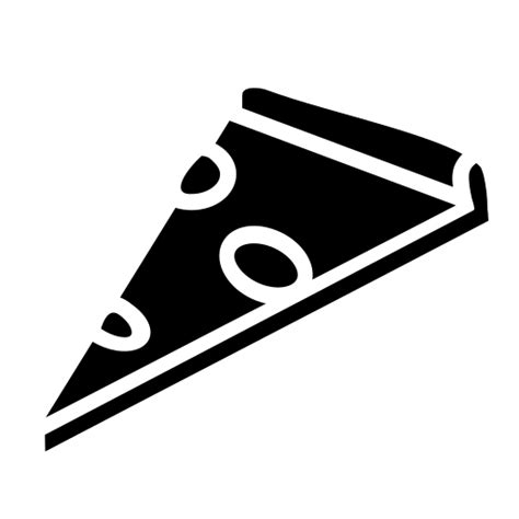 Pizza slice icon, SVG and PNG | Game-icons.net
