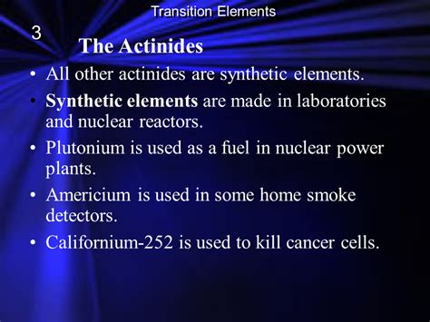 Inner Transition Elements