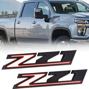 2Pcs Z71 emblems Replacement for 2019-2021 Chevrolet Silverado, 3D Raised Badge | eBay