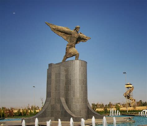 Abbas Ibn Firnas Statue - Baghdad عباس بن فرناس‎ | Iraq, Baghdad, Baghdad iraq