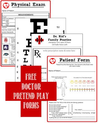 Free Doctor Pretend Play Kit Printables