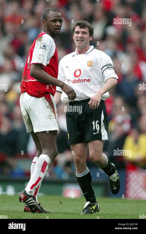 PATRICK VIEIRA & ROY KEANE ARSENAL V MANCHESTER UTD VILLA PARK ASTON ...