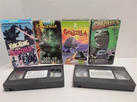 VINTAGE GODZILLA VHS Lot x7 Son of Godzilla Godzilla Vs King Kong ...