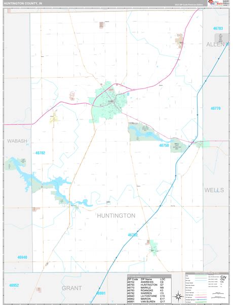 Huntington County, IN Maps