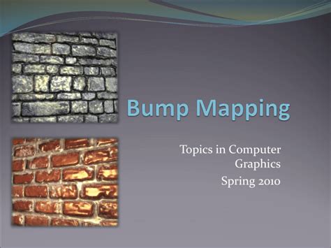 Bump Mapping