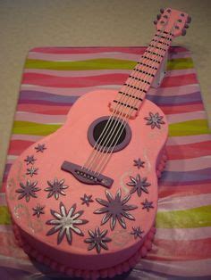 Daylee's pink guitar cake | Oct 2010: Chocolate cake with bc… | Flickr Basic Guitar Lessons ...