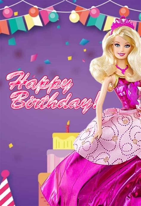 Barbie Birthday Card Free Printable