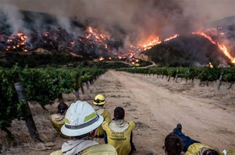 South Africa Cape Winelands fire threatens vineyards - Decanter