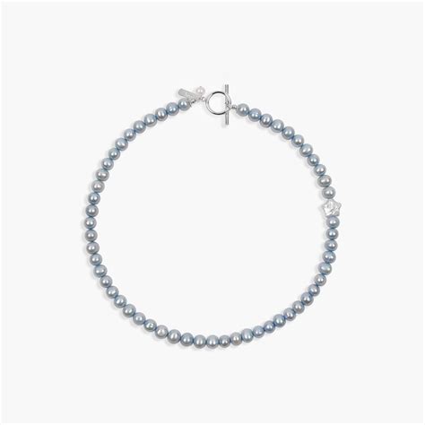 duchess blue pearl necklace – lottie nyc