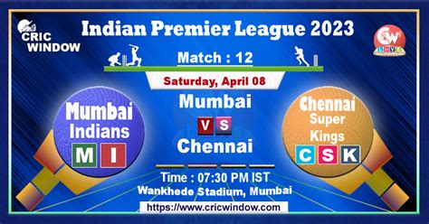 IPL Mumbai vs Chennai live score and Report