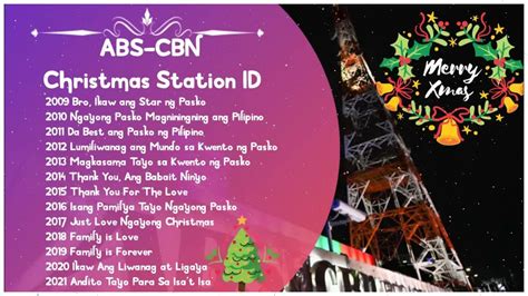 ABS-CBN Christmas Station ID 2021 Non-stop Playlist (Audio) - YouTube