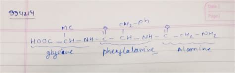 What will be the correct representation of the above tripeptide.Ala-Phe ...