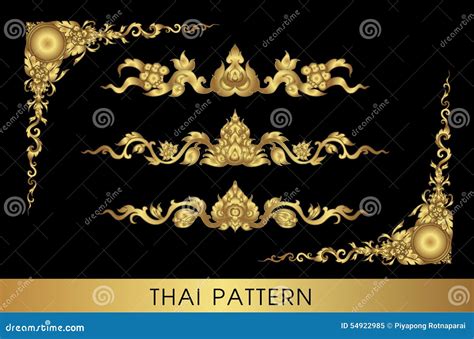 Thai art pattern stock illustration. Illustration of graphic - 54922985