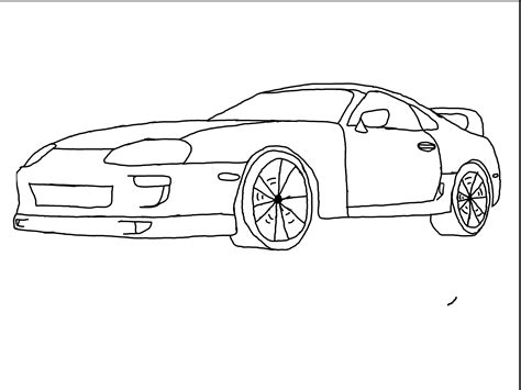 Supra Mk4 Coloring Page