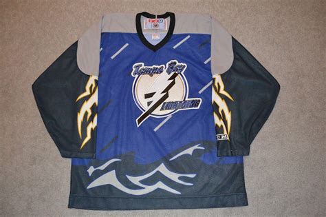 TAMPA BAY LIGHTNING Storm Jersey XL CCM Alternate Third 1996-99 | #1901421588