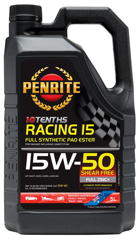 New at Summit Racing Equipment: Penrite Oil High Performance Engine Oil, Lubricants, and Fluids