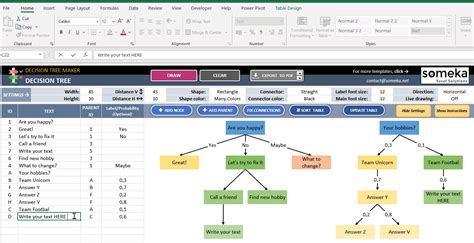 Decision Tree Excel Template