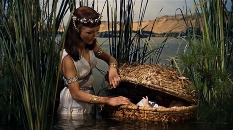 The Ten Commandments - Bithiah Finds Baby Moses in the River | river, baby | Bithiah finds a ...