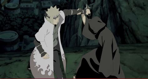 it's amazing that before this, Obito wasn't even close to give Minato a ...