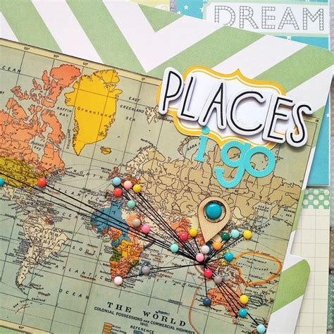 Travel scrapbook pages, Travel scrapbook, Scrapbook journal