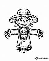 23 Free Scarecrow Coloring Pages – The Color Cove sketch template