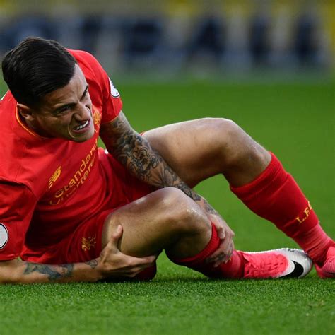 Philippe Coutinho Suffers Leg Injury vs. Watford, Replaced by Adam ...