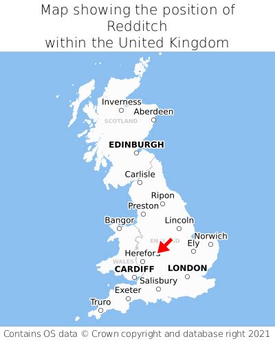 Where is Redditch? Redditch on a map