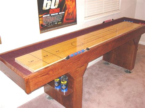 How to build a Shuffleboard Table | Shuffleboard table, Shuffleboard table diy, Woodworking plans