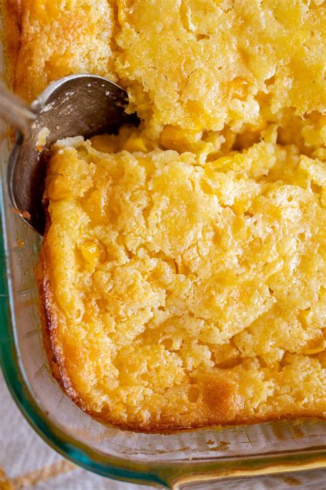 Jiffy Cornbread Casserole - The Food Charlatan