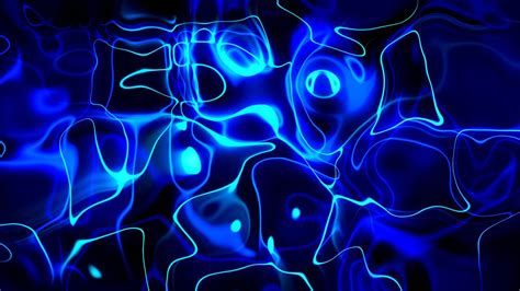 Bright Abstract Neon Blue Lines Background video | Footage ...