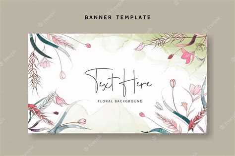 Premium Vector | Vintage hand drawn floral watercolor background