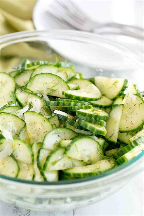 Easy Cucumber Salad Recipe - Light, Healthy and Delicious