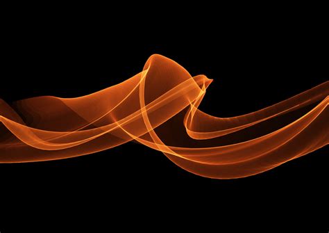 abstract flowing orange waves design 7319069 Vector Art at Vecteezy