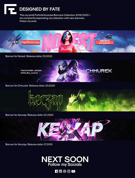 Fortnite banners on Behance