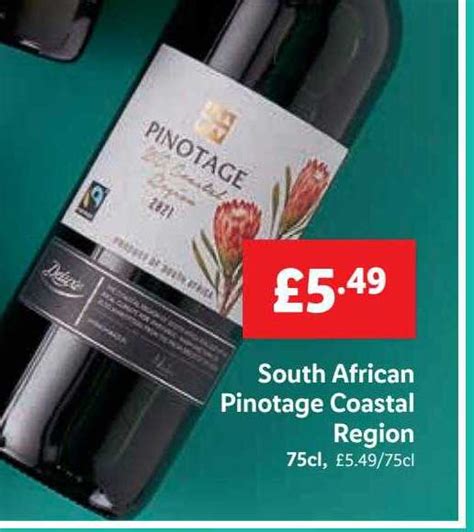 South African Pinotage Coastal Region Offer at Lidl