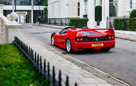 Wallpaper Ferrari, legend, F50, rear view, Ferrari F50 for mobile and desktop, section ferrari ...