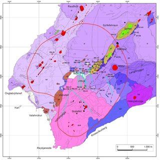 Reykjanes, the landward extension of the Reykjanes ridge. The fields... | Download Scientific ...