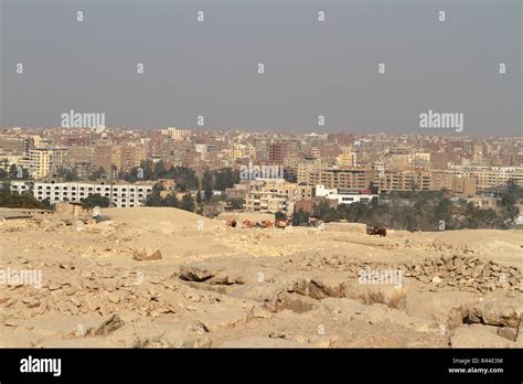 the skyline of cairo in egypt Stock Photo - Alamy