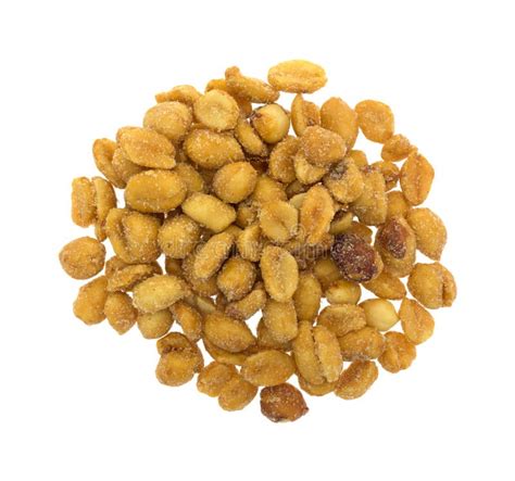 Salted Caramel Coated Peanuts on a White Background Stock Image - Image of tasty, background ...